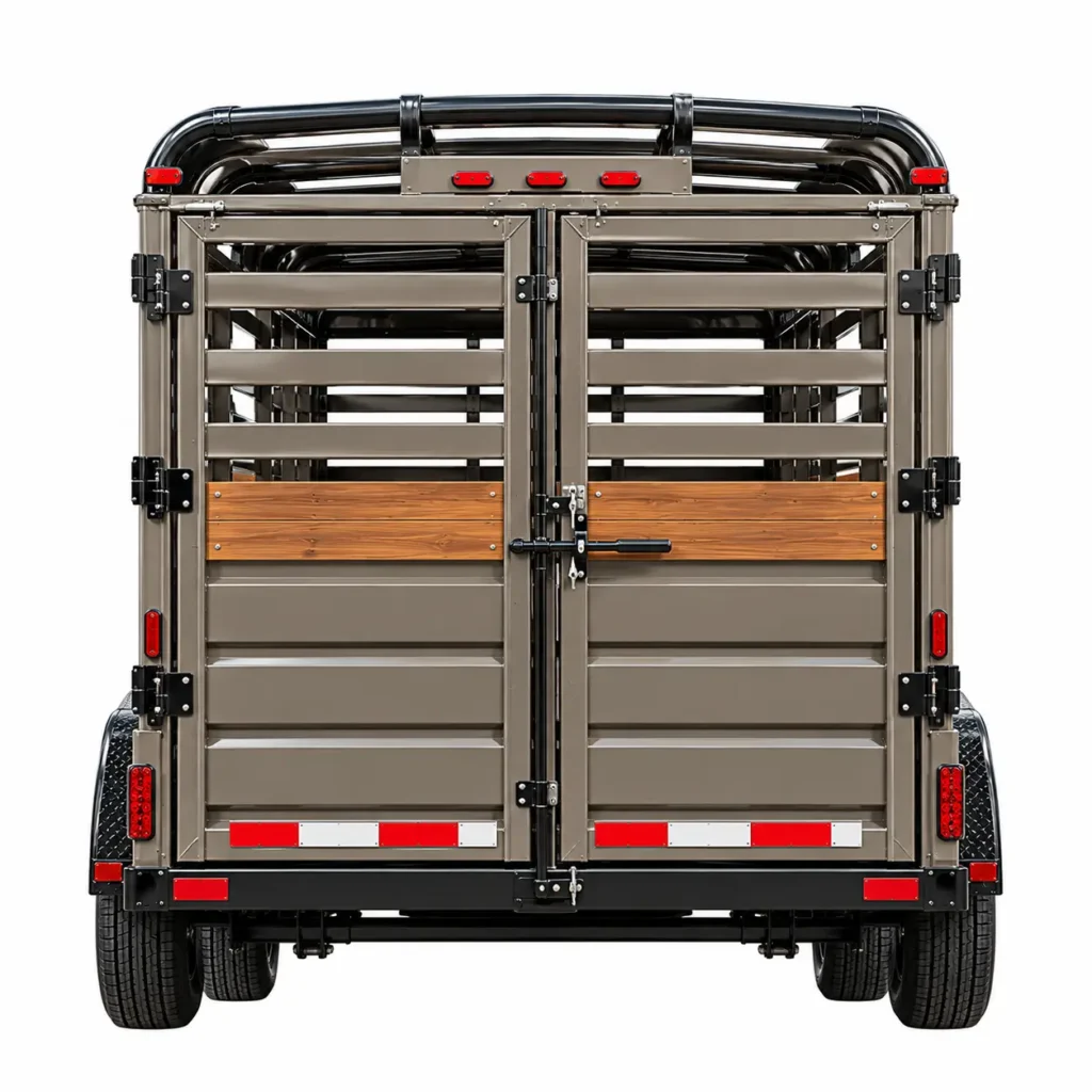 stocktrailer steel tandem axle livestock transport trailer1