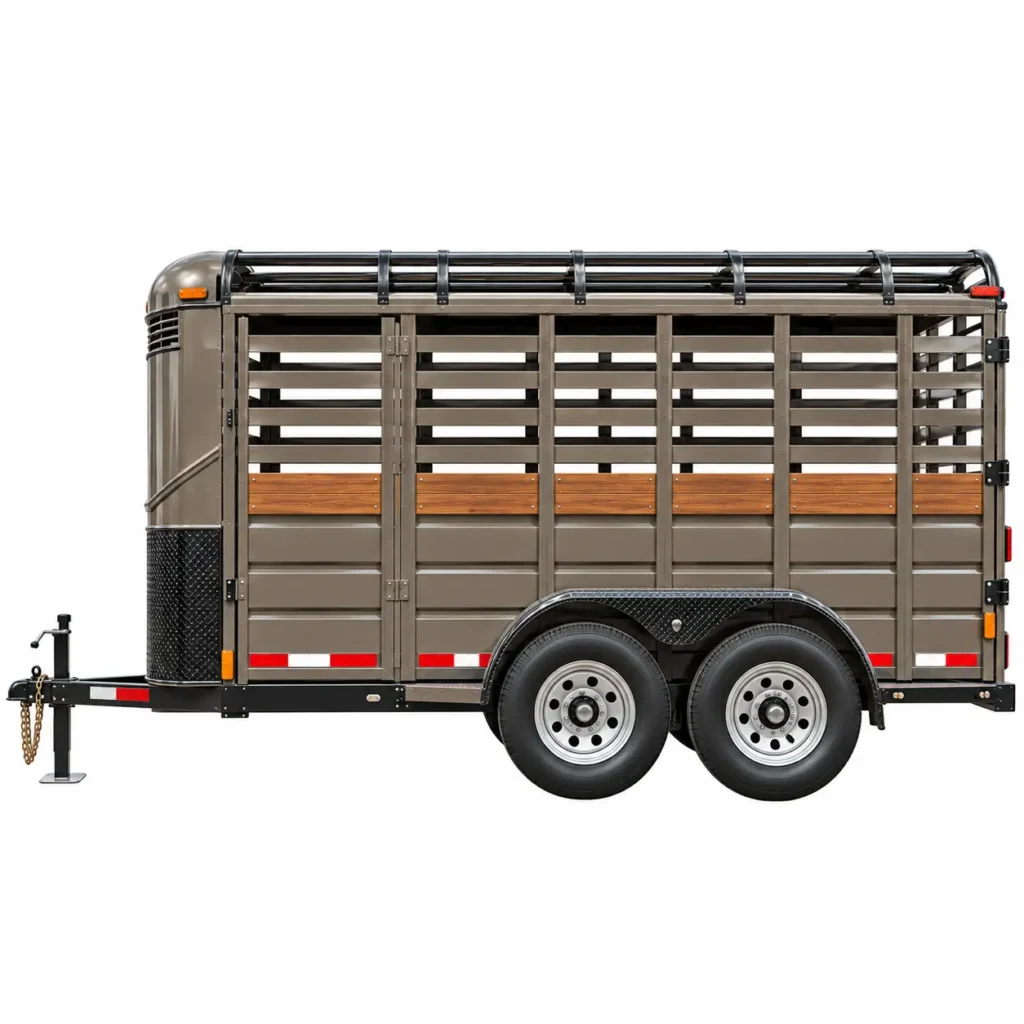 stocktrailer steel tandem axle livestock transport trailer2